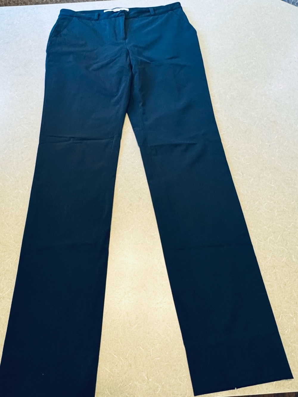 Diane von Furstenberg DVF Marbelle Black Flare Pants Size 4